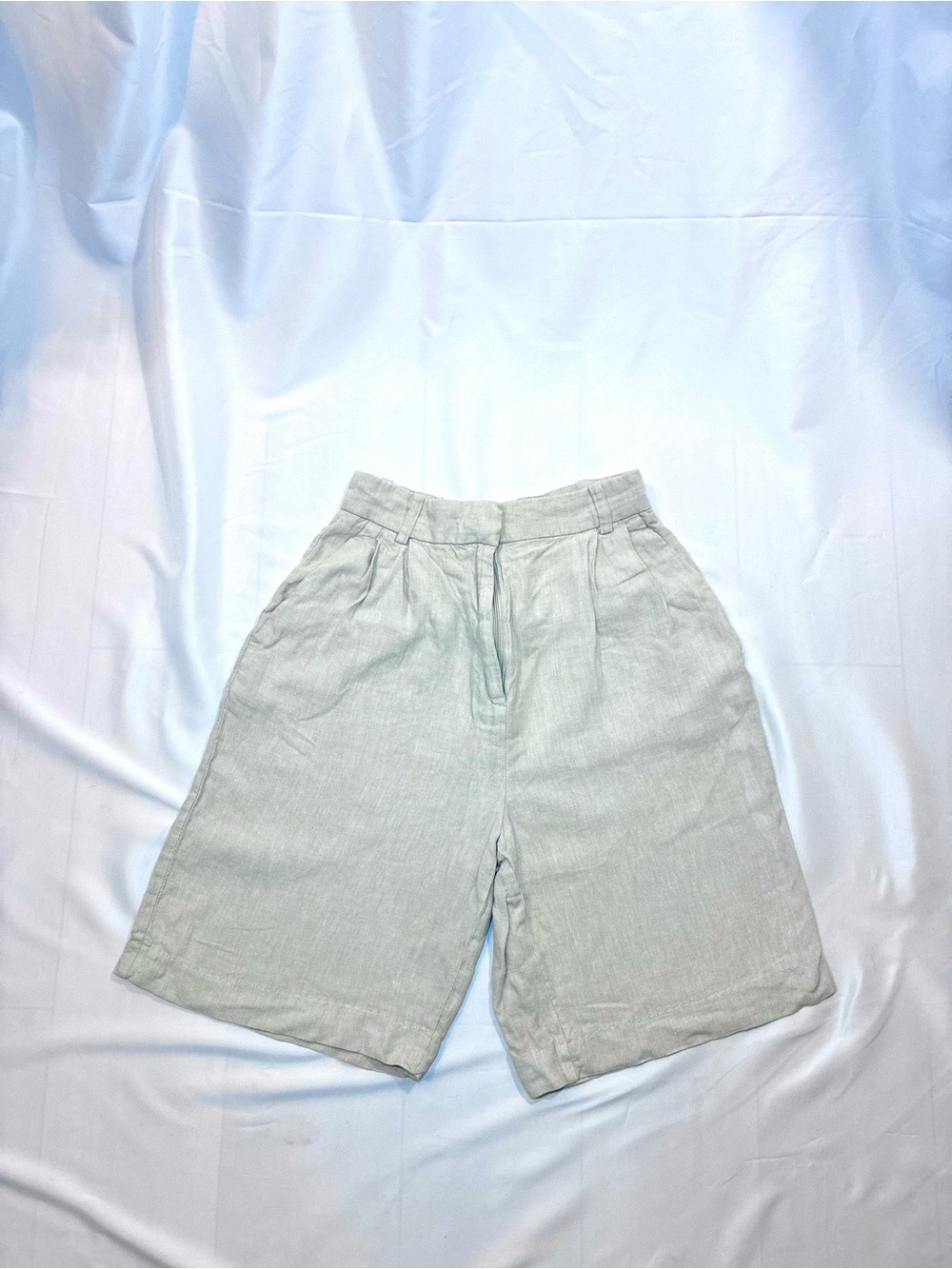 H&M Khaki Linen Shorts